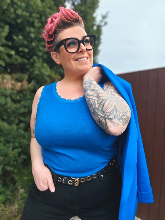 Zafia Top Cobalt 