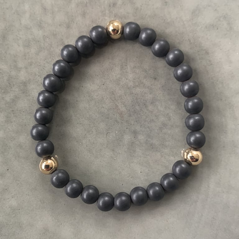 Hæmatit armbånd 6mm