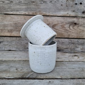 Smørklokke hvid – produktbillede