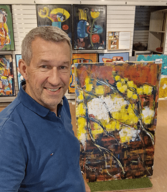 #1187 Maleri 100X150cm SOLD billede 5