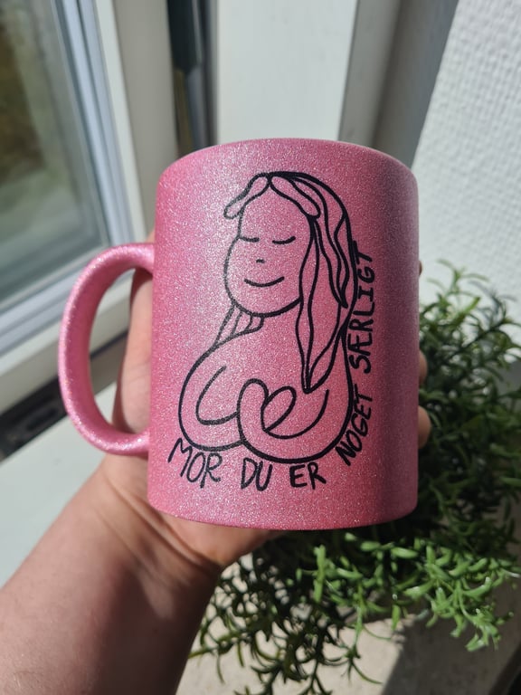 Krus: Mor du er noget særligt Pink Glimmer billede 2