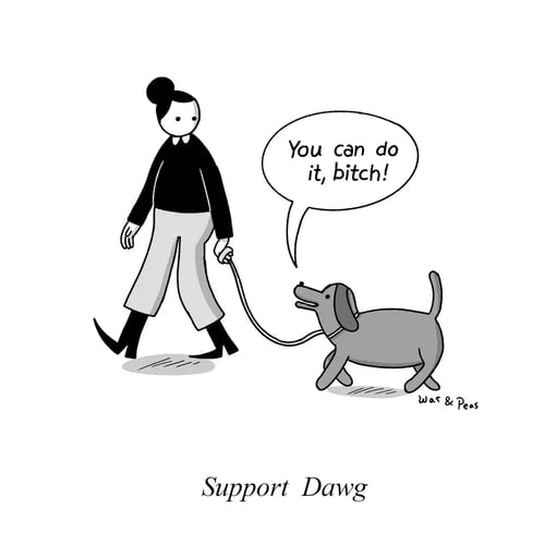 War and Peas, Support Dawg Økologisk Totebag (2)