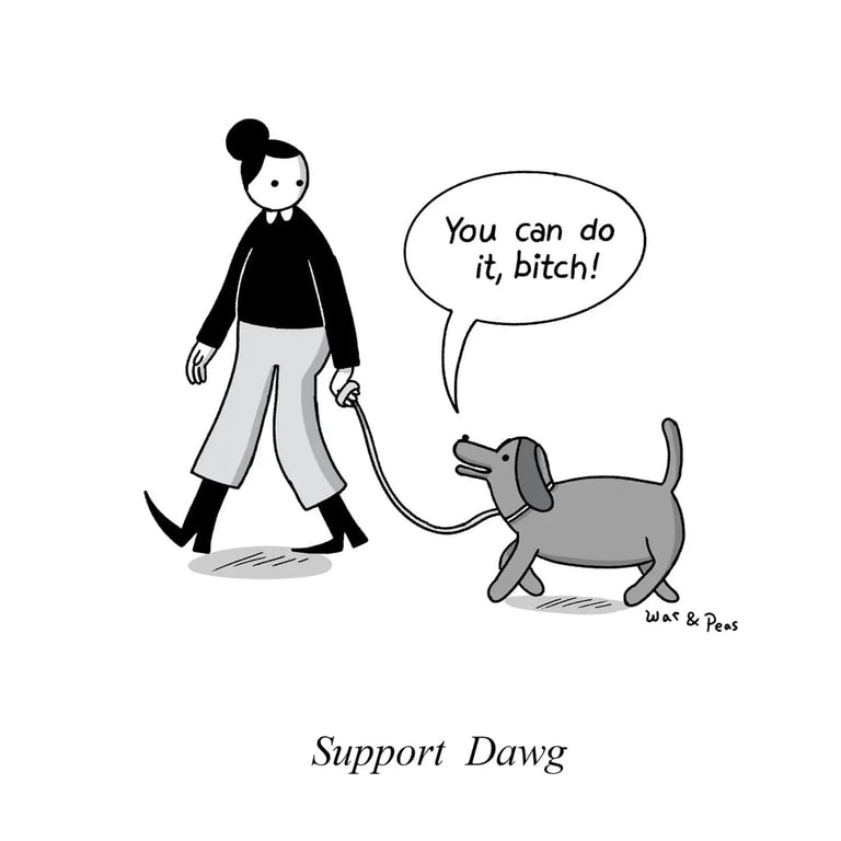 War and Peas, Support Dawg Økologisk Totebag (2)