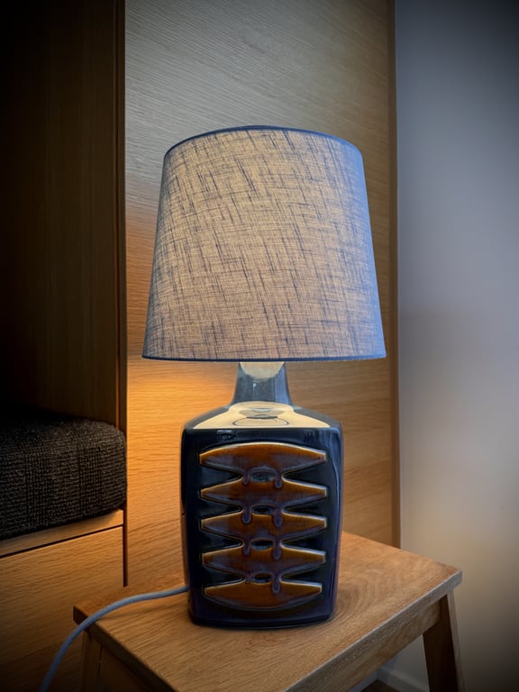 Upcycled vintage bordlampe - Søholm Keramik billede 3