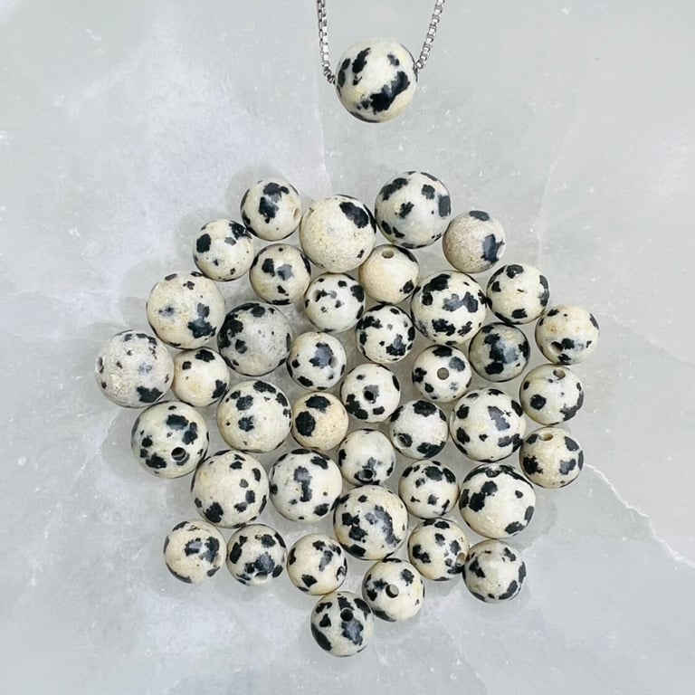 Jaspis, dalmatiner- vedhæng