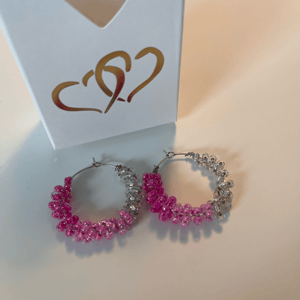 3  Farver i lyserøde og glasperler creole – produktbillede