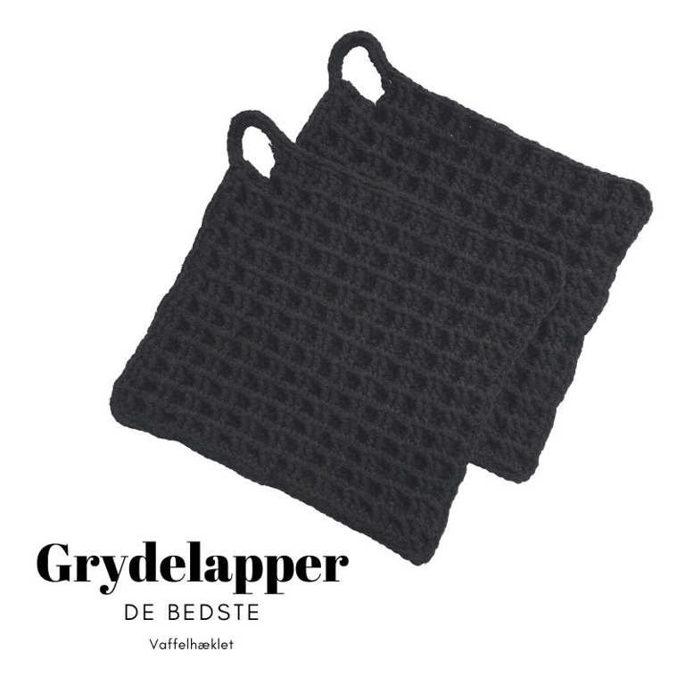 Grydelapper - Sort 