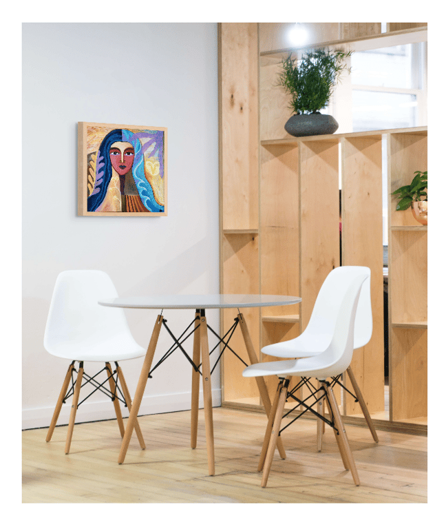 Elements and intuition 40x40 cm billede 3