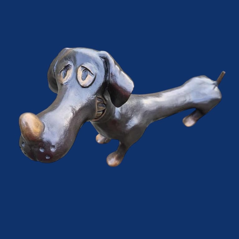 Karikatur Gravhund (Han)  billede 2