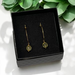 Grønne øreringe  – produktbillede