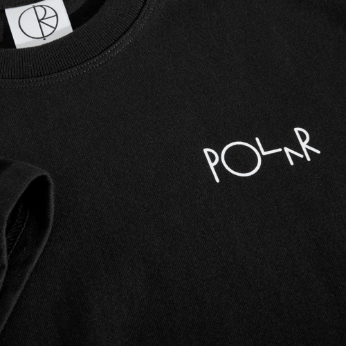 Polar Skate Co. Stroke Tee, Black/White (3)