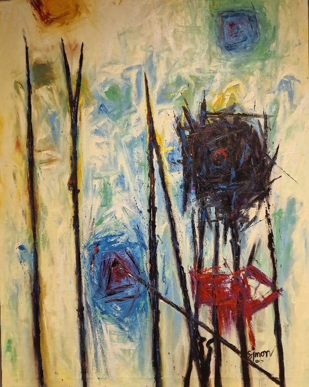 #1148 Maleri 120X150cm SOLD