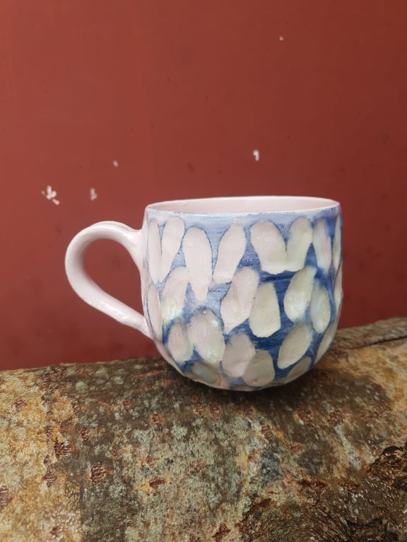 Rosa og blå kop (3dl)