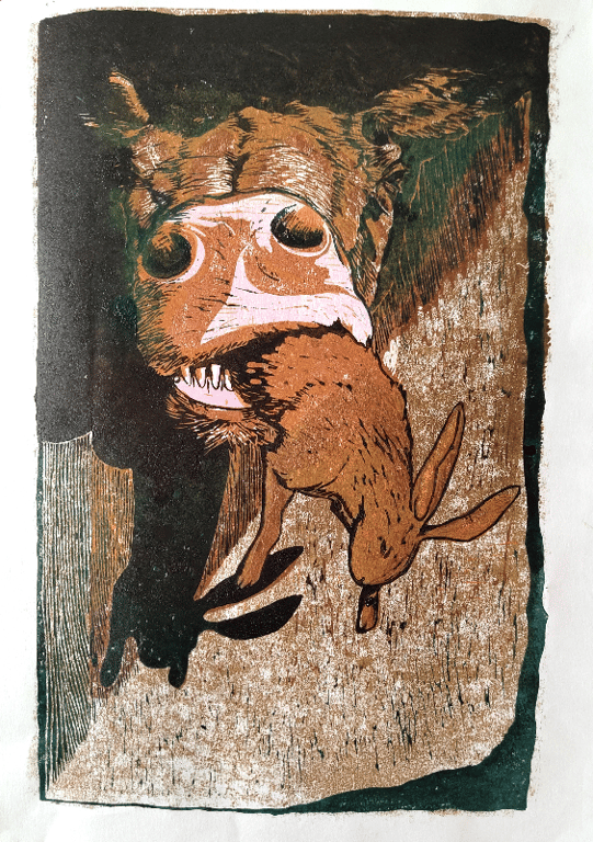 Bovidae &amp; Leporidae (lino)