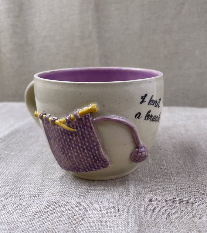 Strikkekopper- I knit a break billede 5