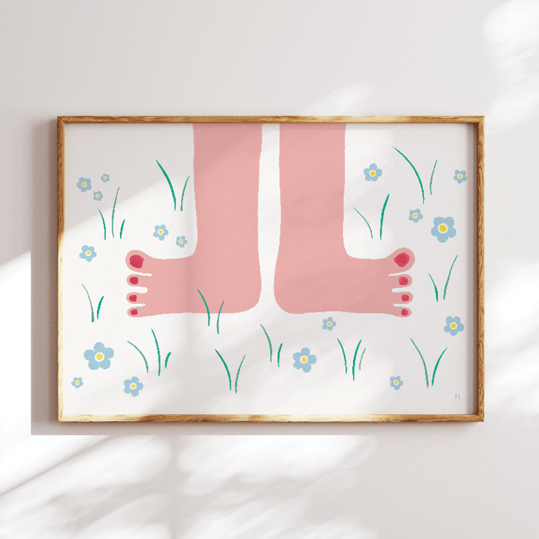 Bare tæer – plakat billede 3