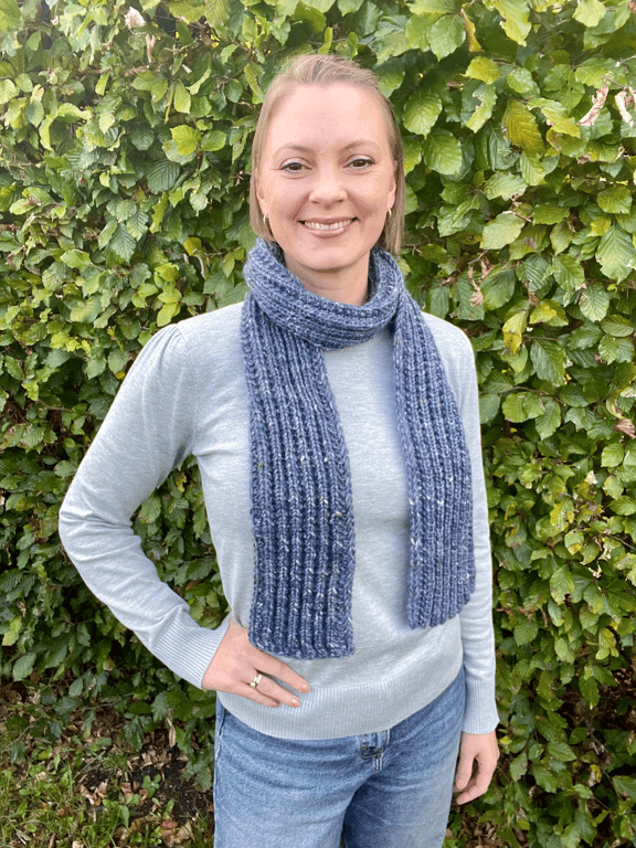 Freja halstørklæde og pandebånd strikkeopskrift billede 2