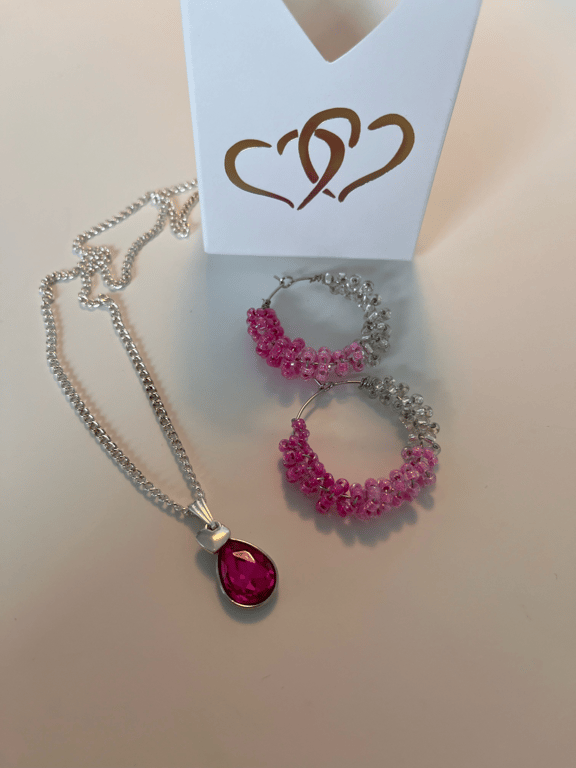 3  Farver i lyserøde og glasperler creole billede 4