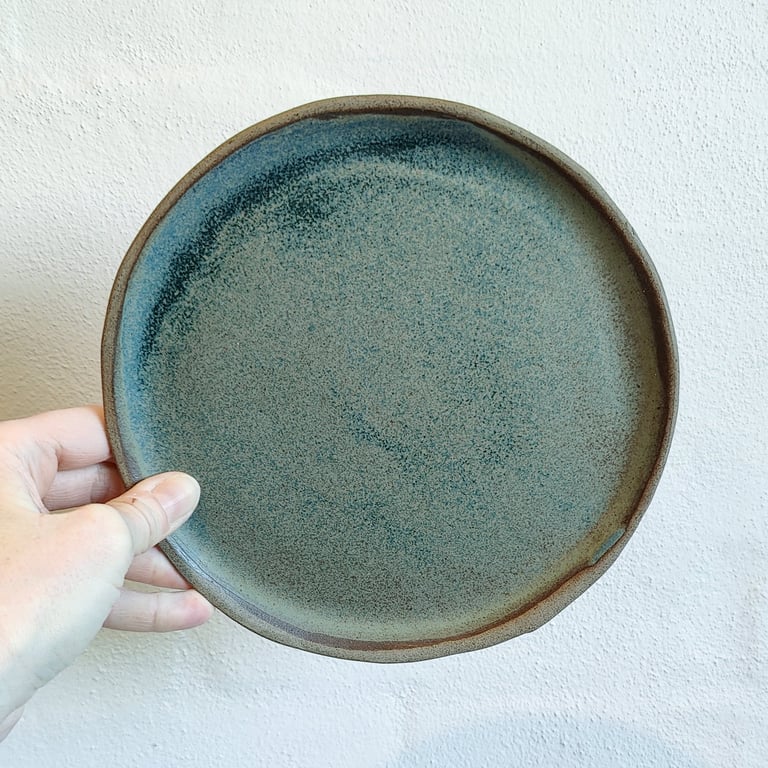 TALLERKEN Ø19 MAT BLÅ