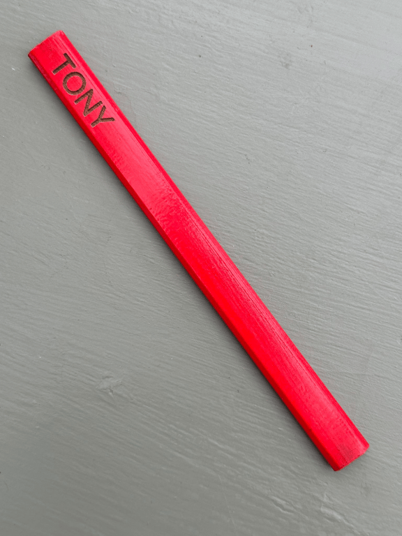 Håndværker blyant med navn