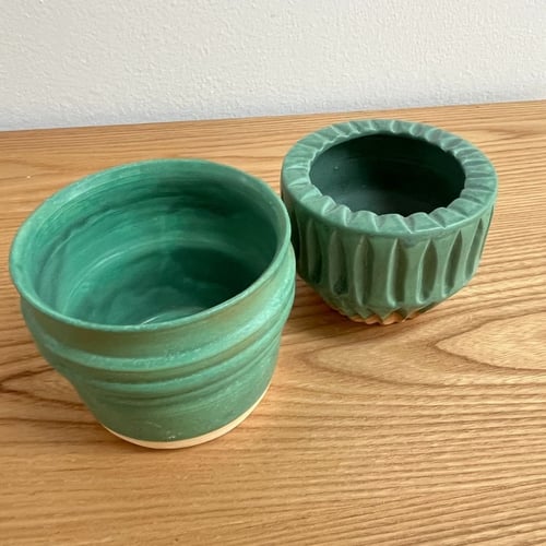 Grønne mini-urtepotter (6)