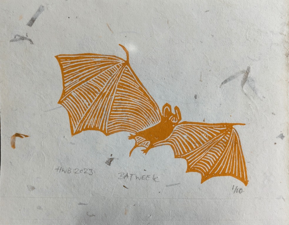 Bat-week Bundle (lino-print) billede 2