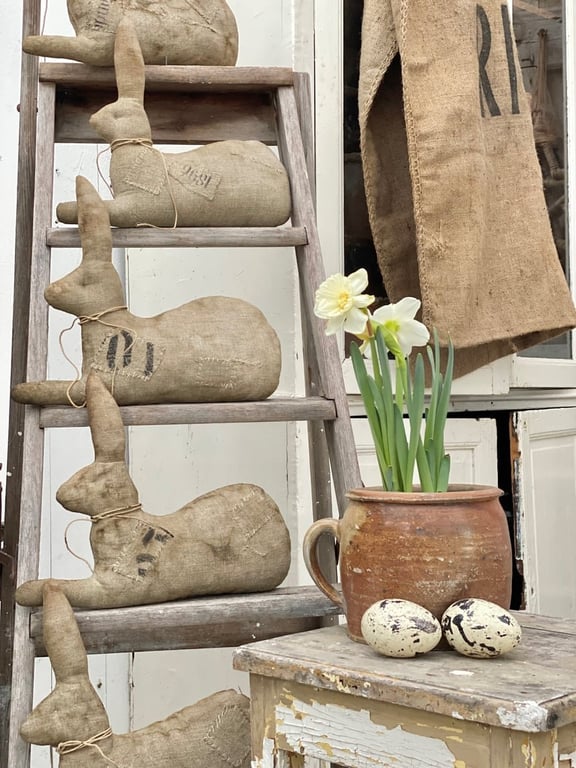 Håndsyet vintage hare. billede 5