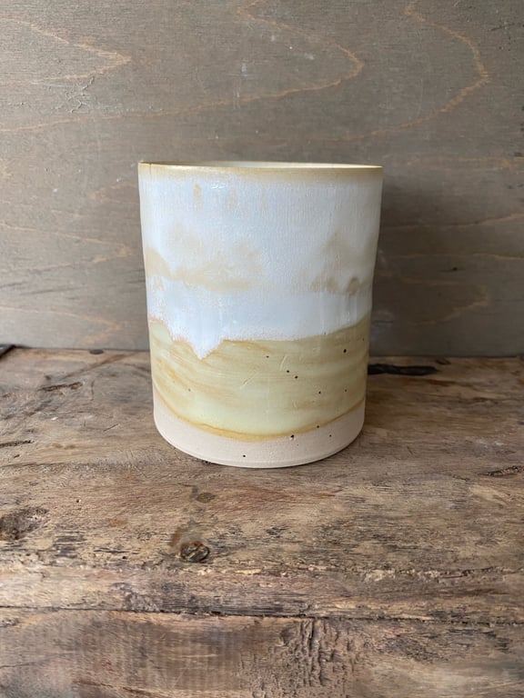 Klemmekrus - creme/gul