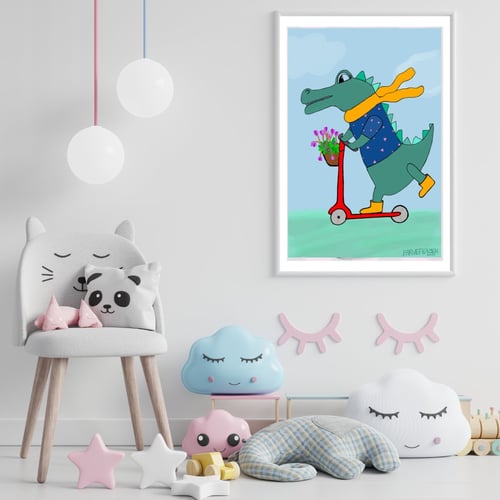 Plakat: Krokodillen På Tur (3)
