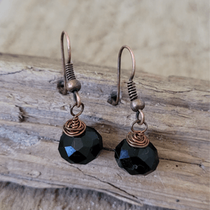 Ørekroge med onyx – produktbillede