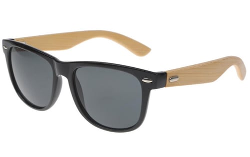 Wayfarer-Sonnenbrille aus Bambus (1)