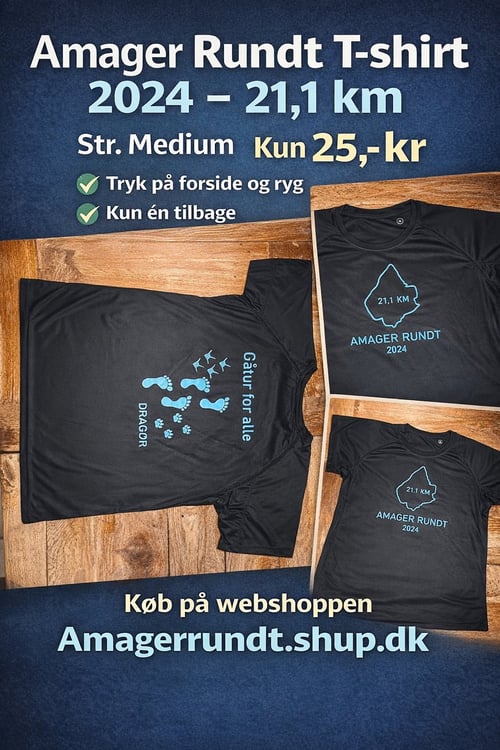 T-shirts unisex 2024 blå logo 21,1 km   (1)