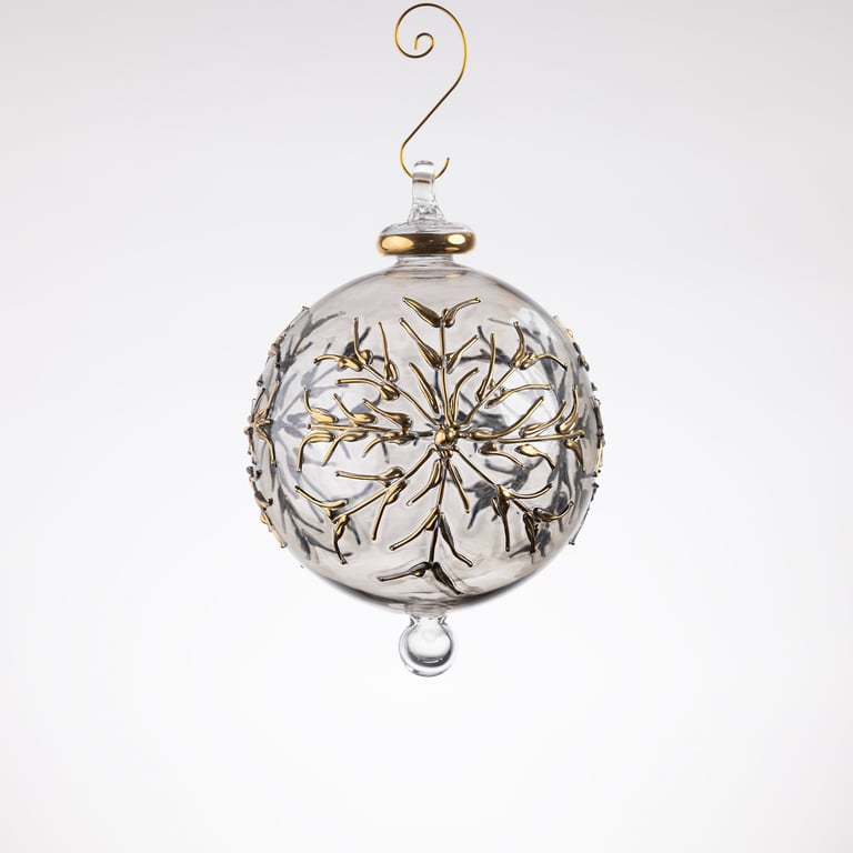 JULEKUGLE DESIGN 1014 COFFEE MED GULD