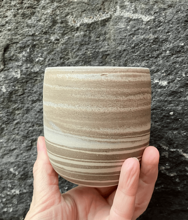 Marmoreret kop, cappuccino billede 4