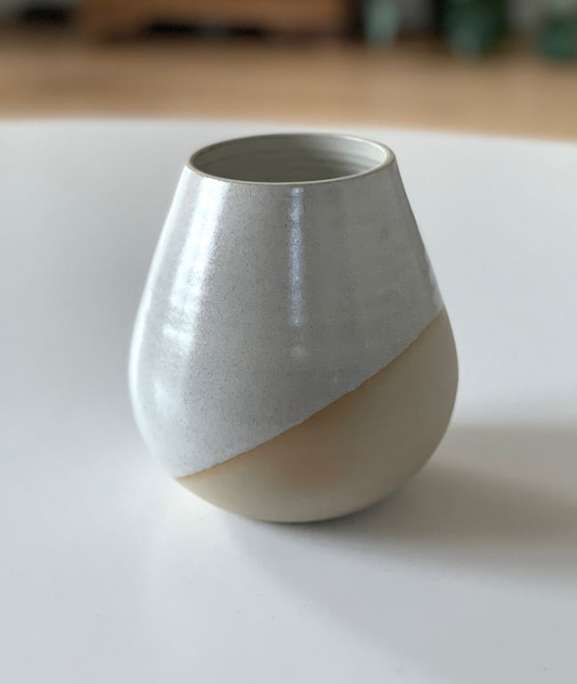 Vase, creme - 14 cm