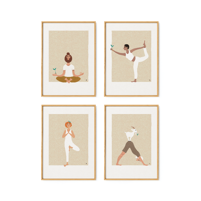 Yogafolk – plakatserie billede 2
