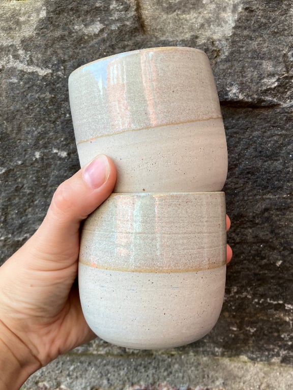 Kopper i indfarvet genbrugsler  billede 2