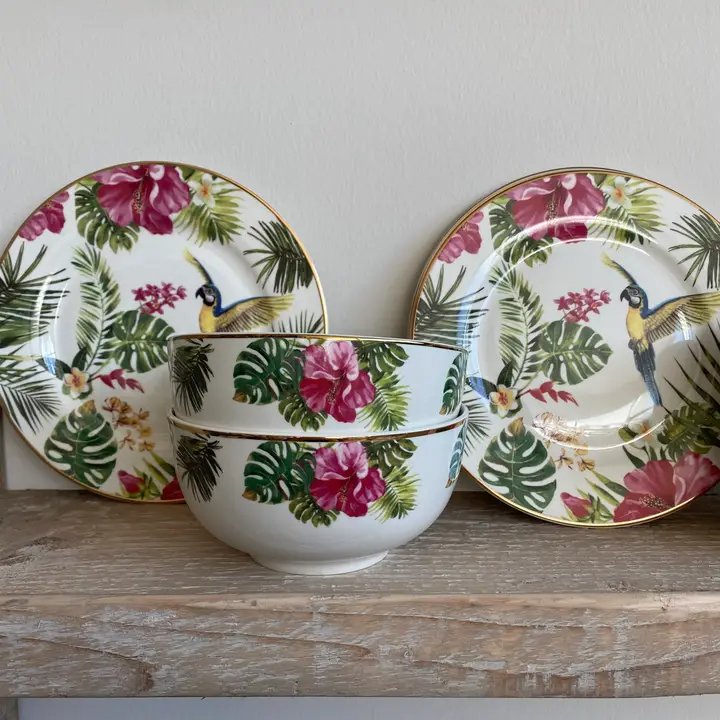 Bordo Oro “Tropici” Skål (4)