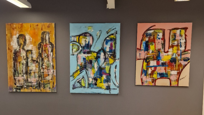 #1145 Maleri 100X140cm  SOLD billede 5