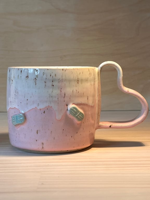 Garnnøgle krus, 370 ml. H: 8 cm billede 2