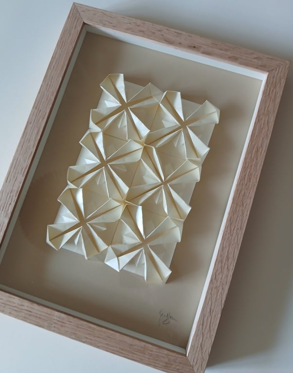 A4, Foldet værk, indrammet  billede 2