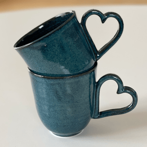 Hjertekop, havblå – produktbillede