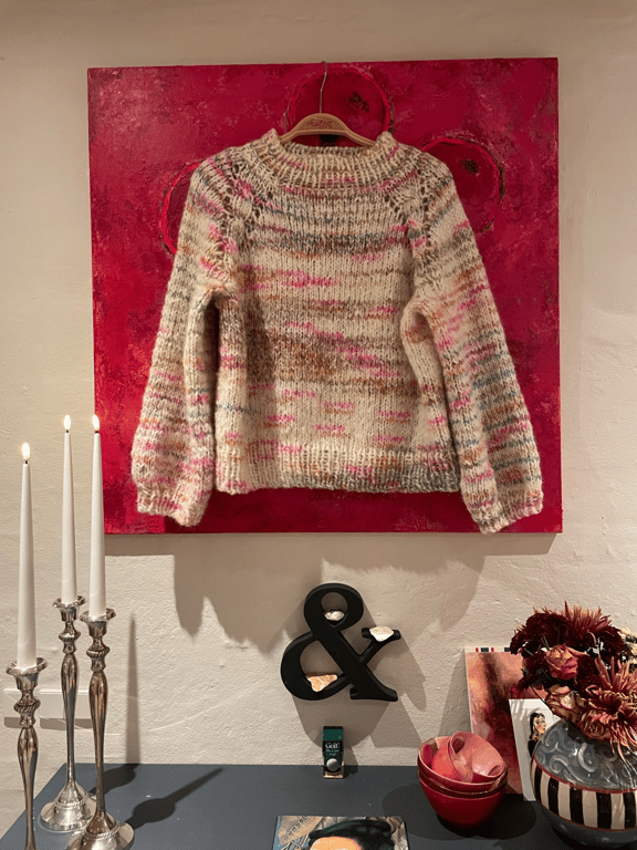 Kit: Kort stortrøje med raglan og snoning (top-down) billede 2