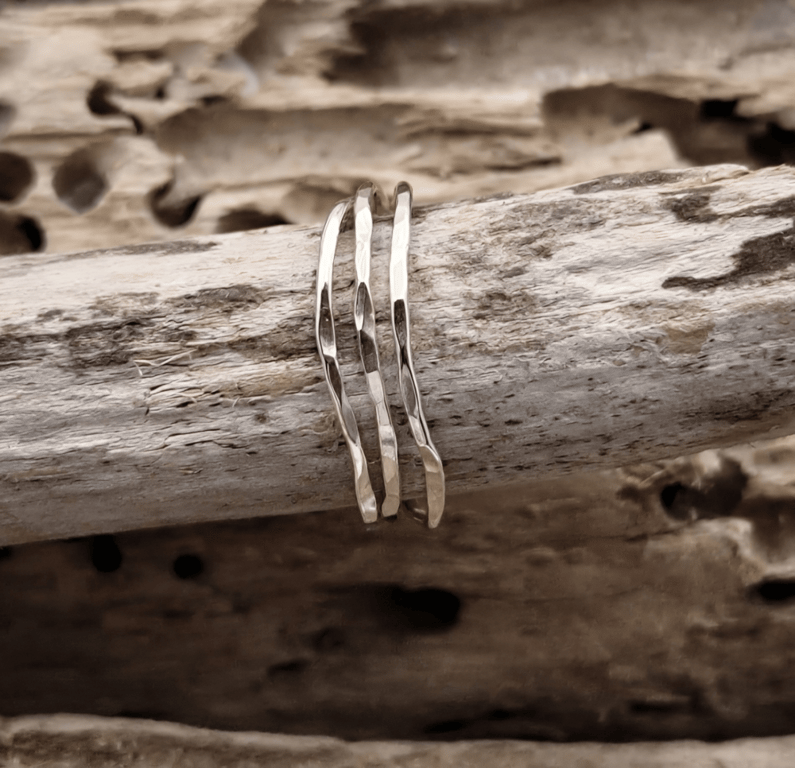 Ear-cuff eller tå ring - 3 dobbelt.