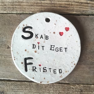 "Skab dit eget Fristed" Citat  – produktbillede