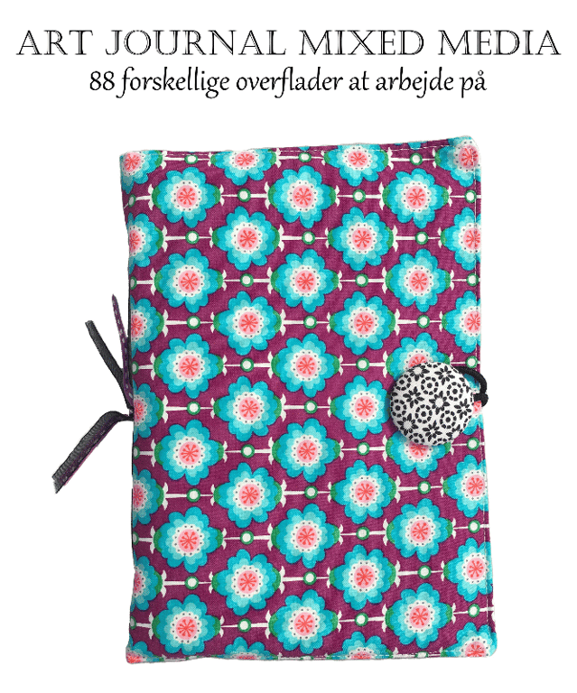 Art Journal Fuchia m/ blomster