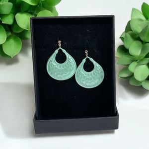 Grønne øreringe – produktbillede