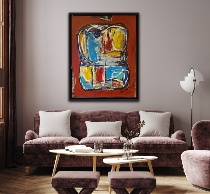#1169 Maleri 80x100cm SOLD  billede 3