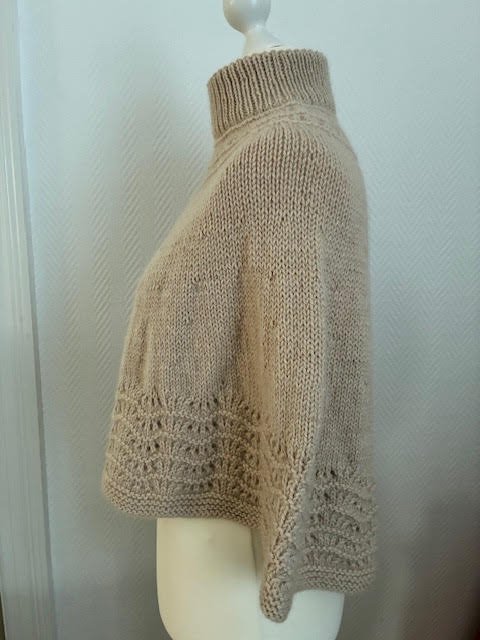 Digital opskrift: Storebælt kort poncho  billede 2