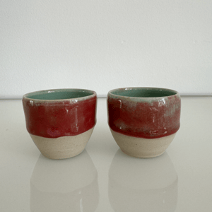 Espresso kop lille, blomme/grøn – produktbillede